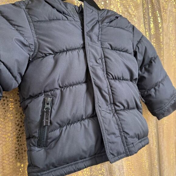 Old Navy Frost Free Navy Blue Winter Puffer Jacket Boys 18-24 Months - Picture 2 of 7